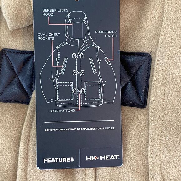 Hawke & Co Jacket Girl's 14/16 Camel Heat Insulated Hooded MSRP $130 - Picture 13 of 16